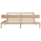 Bed Frame without Mattress 180x200 cm Super King Solid Wood Pine 3305806