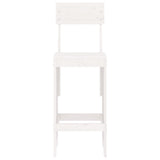 Bar Stools 2 pcs White 40x48.5x115.5 cm Solid Wood Pine 825360