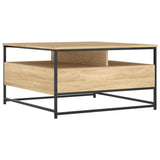 ZNTS Coffee Table Sonoma Oak 80x80x45 cm Engineered Wood 835290