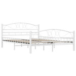 ZNTS 285303 Bed Frame White Metal 140x200 cm