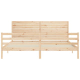 Bed Frame without Mattress Super King Size Solid Wood 3195041