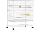 Large Bird Cage Budgie Cage for Finch Canaries Parakeet with Rolling Stand, Slide-out Tray, Storage T3398P347595