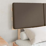 Bed Frame with Upholstered Headboard Taupe 120 x 200 cm 877492