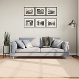 Rug HUARTE Short Pile Soft and Washable Beige 200x200 cm 375023