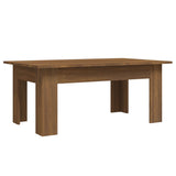 ZNTS Coffee Table Brown Oak 100x60x42 cm Engineered Wood 815428