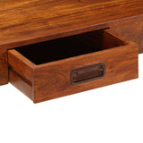 Desk Solid Acacia Wood Honey Finish 110x50x76 cm 245652