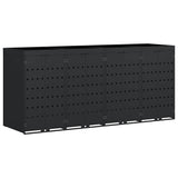 Wheelie Bin Storage for 4 Bins Black 272 x 77.5 x 121.5 cm 3394740