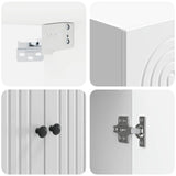Wall-Mounted Cabinet High Gloss White 66 x 34.5 x 90 cm 898059
