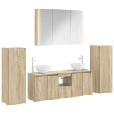 Bathroom Furniture Set 6 pcs Sonoma Oak 3407153