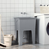 Laundry Tub Grey 59x41x75 cm Resin 4002800