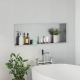 Shower Niche Silver 90 x 30 x 9.5 cm Stainless Steel 42012677