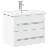 Bathroom Sink Cabinet with Built-in Basin White 3278764