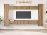 TV Cabinet Set 10 pcs Artisan Oak Engineered Wood 3393230