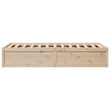 Bed Frame without Mattress 90x190 cm Single Solid Wood Pine 846843
