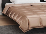 Full Year Duvet Gold 240 x 260 cm Satin and Microfiber 42025811