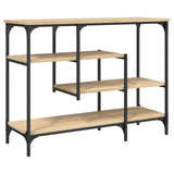 Console Table with Shelves Sonoma Oak 100x35x75 cm 837788