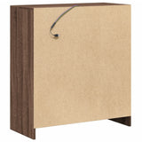 Sideboard with LED Brown Oak 77x34x85 cm Engineered Wood 852137