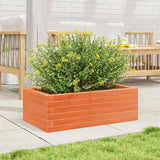 Garden Planter Wax Brown 70x40x23 cm Solid Wood Pine 847220
