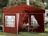 Pop-up Party Tent 195 x 195 x 245 cm Terracotta Oxford Fabric 42019743