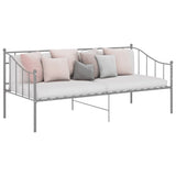 Sofa Bed Frame Grey Powder-coated metal Single 324775