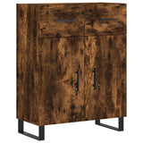 Highboard Smoked Oak 69,5x34x180 cm Engineered Wood 3199902