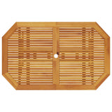 Garden Dining Set Folding 5 pcs Brown Solid Acacia Wood 3375712