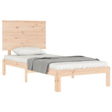 Bed Frame without Mattress Small Single Solid Wood Pine 3193621