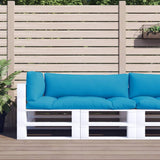 Pallet Cushions 3 pcs Light Blue Fabric 360948