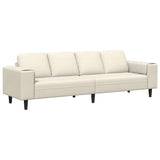 Living Room Couch Cream 250 x 77 x 76 cm 3335098
