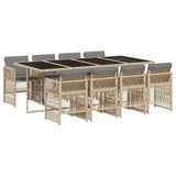 Garden Dining Set Mix beige and black, Light grey 3210924