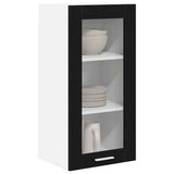 Hanging Cabinet Black Oak 40 x 31 x 80 cm Engineered Wood 884300