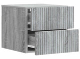 Wall-Mounted Bedside Cabinet Grey Sonoma 33 x 34.5 x 40 cm 898477