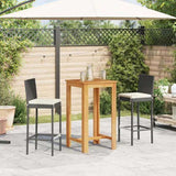 Garden Bar Set Black, Cream White 3295294