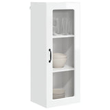 Wall Glass Cabinet PORTO High Gloss White 40 x 31 x 100 cm 885449