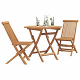 Garden Dining Set 3 pcs Brown Solid teak wood 3385962