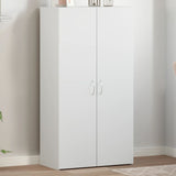 ZNTS File Cabinet White 60x32x115 cm Engineered Wood 840772