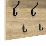Wall-Mounted Coat Rack with Shelf Sonoma Oak 100 x 40 x 12 cm 874445