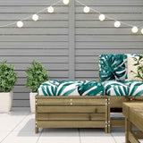 Garden Footstool 62x63.5x32 cm Impregnated Wood Pine 844902