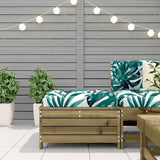 Garden Footstool 62x63.5x32 cm Impregnated Wood Pine 844902