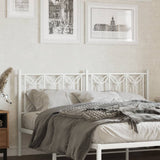 Metal Replace Headboard White 160 cm 376212