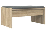 Hall Bench with Cushion Sonoma Oak 63 x 38 x 40 cm 891546
