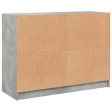 Sideboard Concrete Grey 102x37x75.5 cm Engineered Wood 3295874