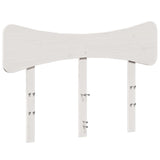 Headboard White 120 cm Solid Wood Pine 844786