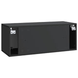 Wall-Mounted TV Cabinet Black 78.5 x 31 x 30 cm Engineered Wood 898376