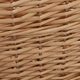 Firewood Basket with Carrying Handles 58x42x29 cm Natural Willow 286982
