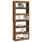 Book Cabinet Old Wood 80 x 30 x 198 cm Engineered Wood 3333921