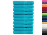 Premium Bath Towels "SOLUND" 10 pcs Turquoise 100x150 cm 600 gsm 137457
