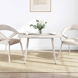 Table Top White 100x50x2.5 cm Solid Wood Pine Rectangular 824406