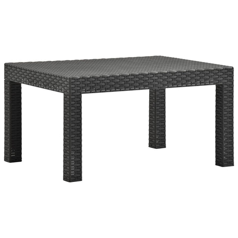 Garden Table Anthracite 58x58x41 cm PP Rattan 315640