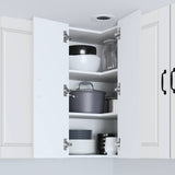Wall Corner Cabinet PORTO White 57 x 57 x 80 cm Engineered Wood 885425